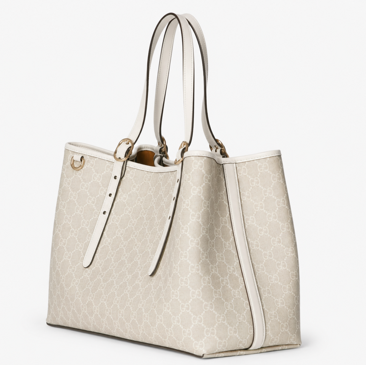 "LV" Ivory Monogram Tote