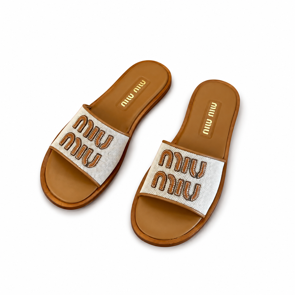"mi mi" Woven Slides