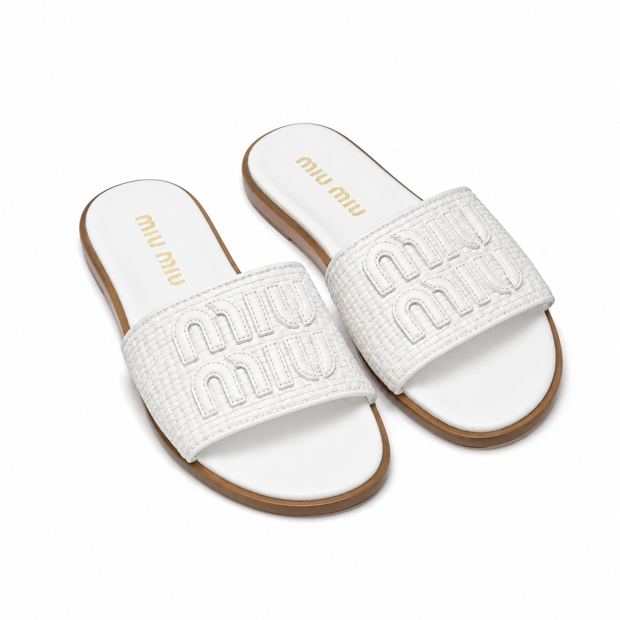 "mi mi" Woven Slides