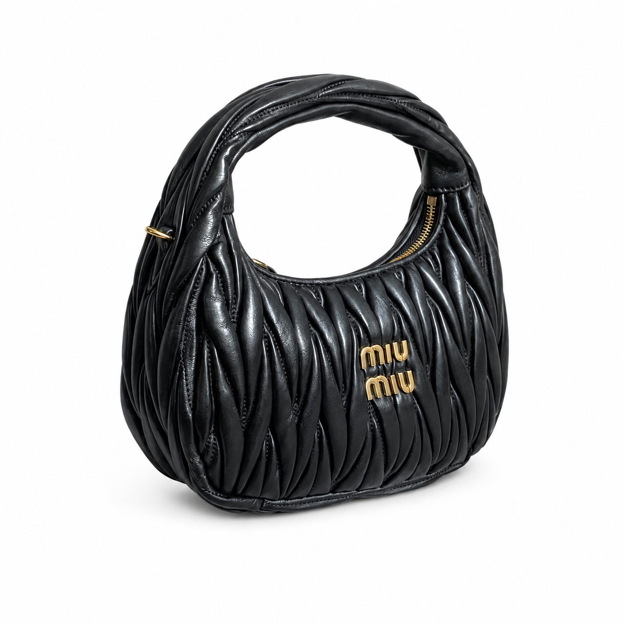 "mi mi" Ruched Bag