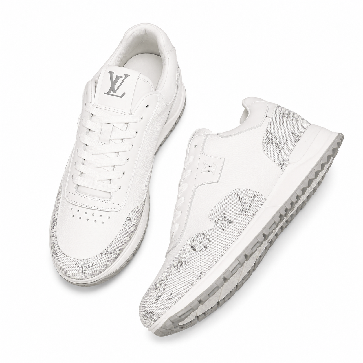 "LV" Sneaker – Weiß/Grau