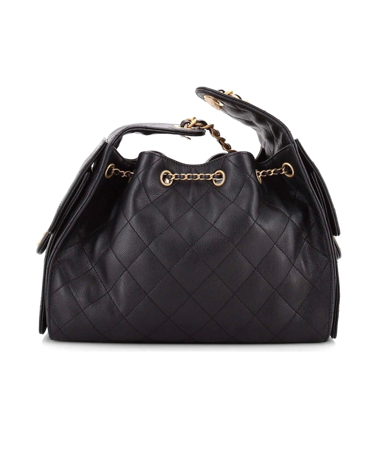 "CC" Classic Flap Bag Schwarz