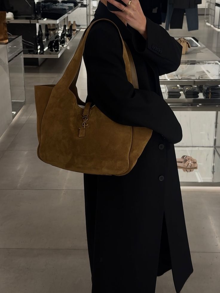 Y$L Suede Carryall Bag – Braun